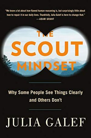 Portada de The Scout Mindset, de Julia Galef